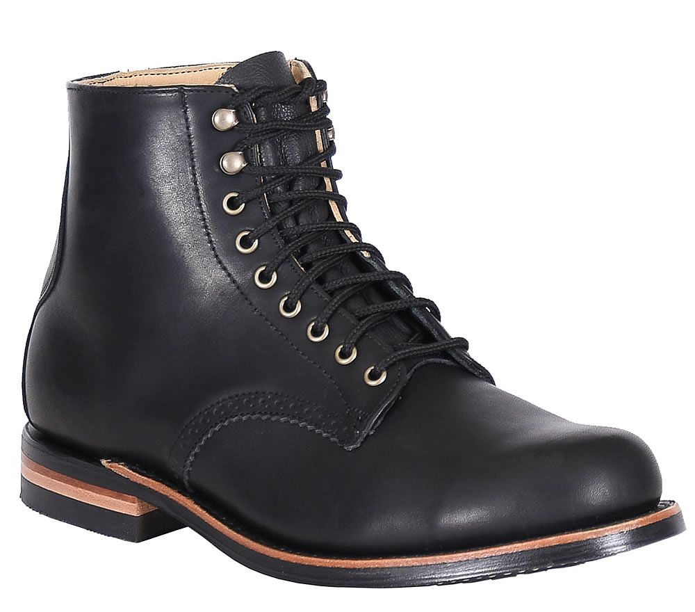 Men's WM. Moorby? Signature Series - 6" Black Loggertan with Quarters