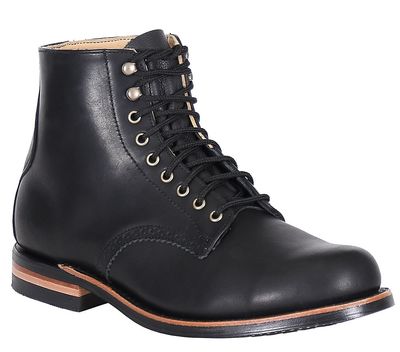 Men's WM. Moorby? Signature Series - 6" Black Loggertan with Quarters