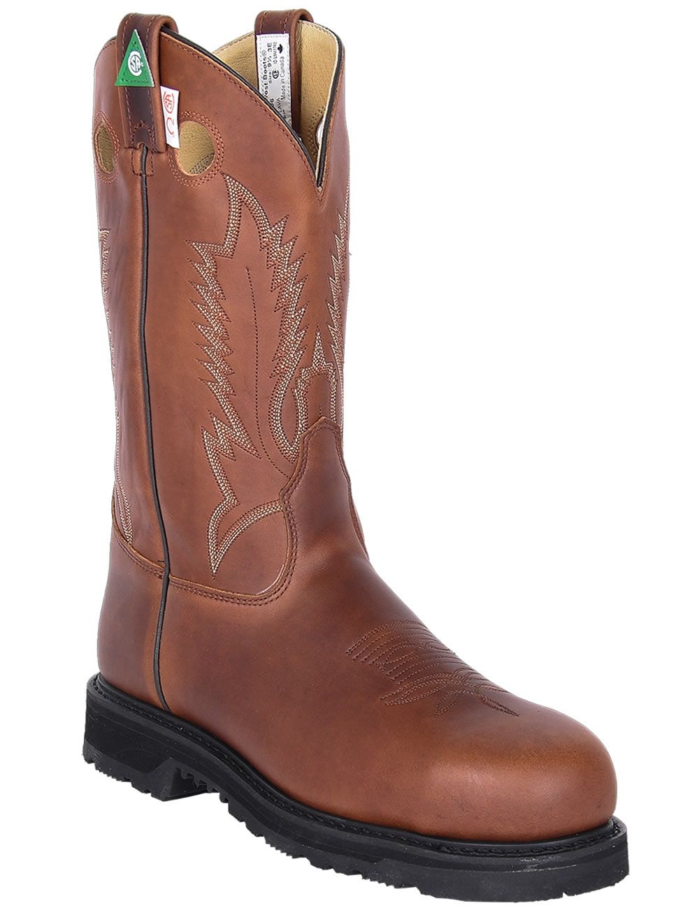 Men?s Canada West? Work Westerns - 12" Pecan Tumbled ST/PRI/ESR