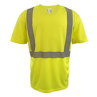 Hi-Vis Micro-Fibre 125 GSM SS T-Shirt Yellow  | CoolWorks TS1000-LYL CoolWorks Work Wear