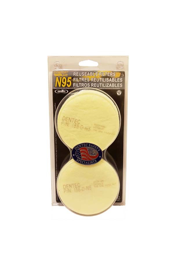 Comfort-Air N95 Prefilter Pads - 24 N95 Filters - Clamshell 15F158DN5CAM Dentec Safety