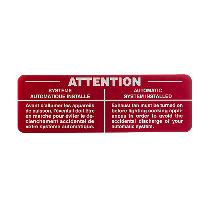 Aluminum Sign - Hood Caution Sign - Bilingual