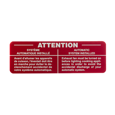 Aluminum Sign - Hood Caution Sign - Bilingual