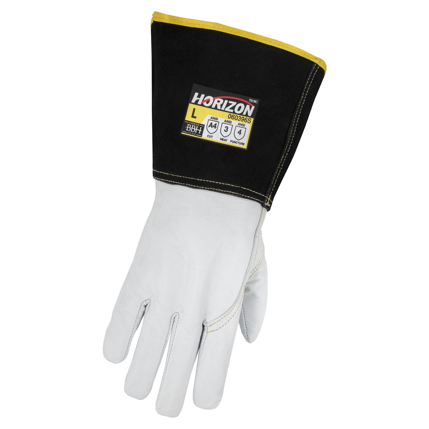 Goatskin Welding Gloves - Brown Split Cuff 760396 Groupe BBH
