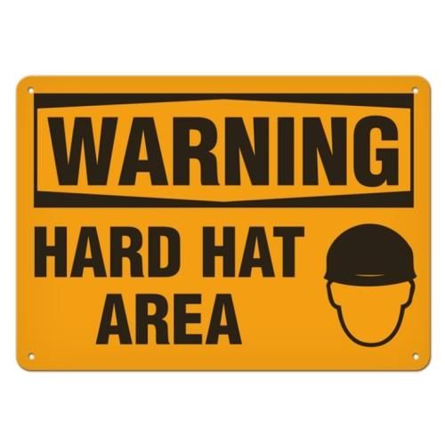 OSHA Safety Sign | Warning Hard Hat  | INCOM SS3016 INCOM