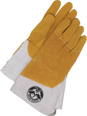 Welding Glove TIG Split Leather Back Hand Patch Both Hands | Pack of 6 60-1-1634 Bob Dale Gloves