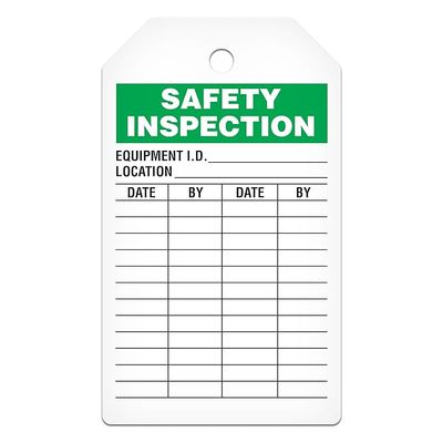 Safety Inspection Tag - 25/pkg