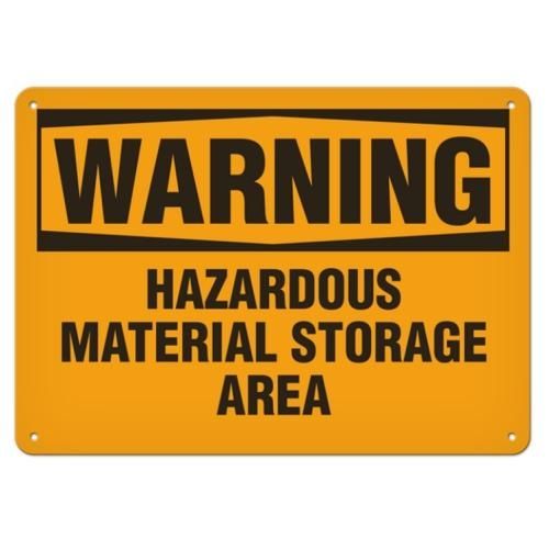 OSHA Safety Sign | Warning Haz Mat'l  | INCOM SS3012V, SS3012A, SS3012P, SC3012V, SC3012A, SC3012P,…
