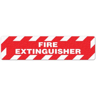 Fire Extinguisher - 6"x24" Floor Sign 5/pkg FS3022V INCOM