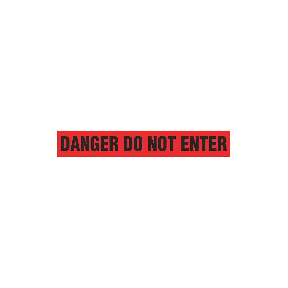 3" x 200' DANGER D.N.E. Barricade Tape | Value (1.5 MIL) | INCOM BT5261 INCOM