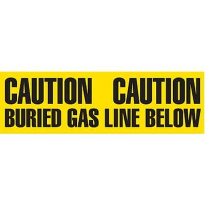 6" CAUTION BURIED GAS LINE BELOW Utility Barrier Tape UT3607 INCOM