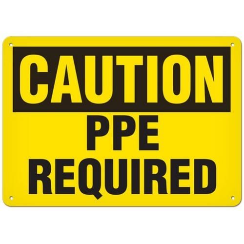 OSHA Safety Sign | Caution PPE Required | INCOM SS2064 INCOM