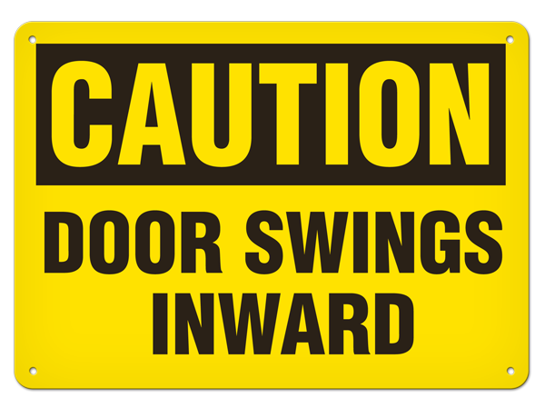 OSHA Safety Sign | Caution Door Swings  | INCOM SS2027 INCOM