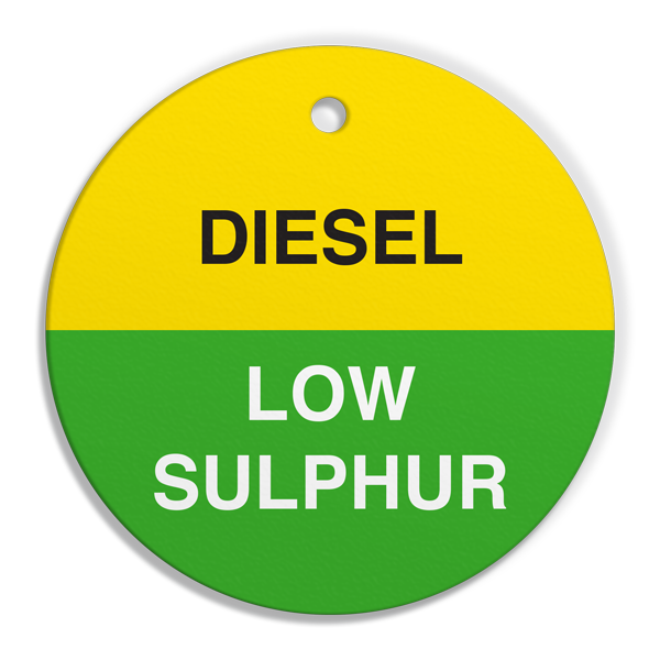 DIESEL LOW SULPHUR - Fuel Tag - 2.56" dia. - 250 /pkg