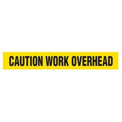 CAUTION WORK OVERHEAD Dispenser Boxed Barricade Tape BT1055DB INCOM