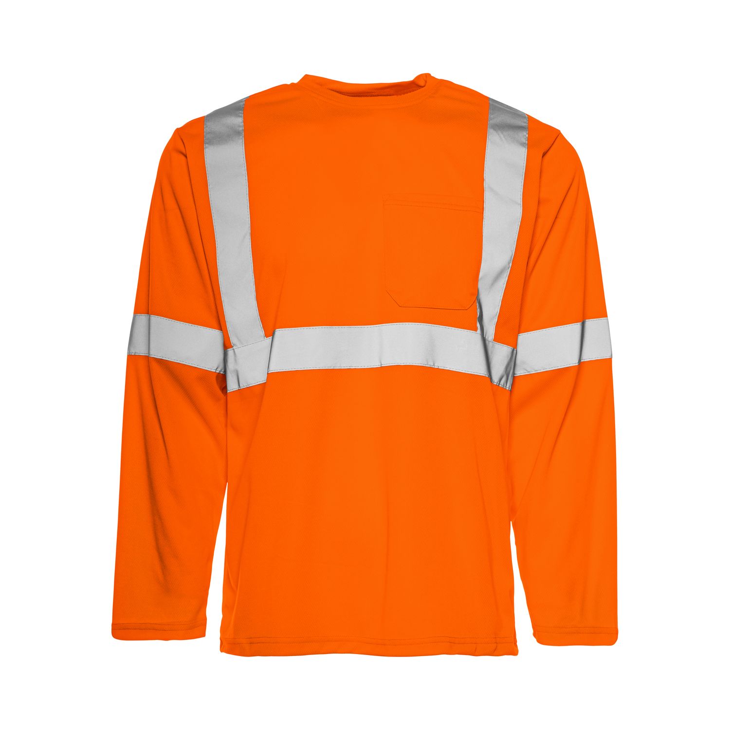 Hi Vis Poly Long Sleeve with 2In Tape | Ground Force TT6 Ground Force