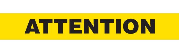 ATTENTION Barricade Tape | Contractor (2.0 MIL) | INCOM BT1075 INCOM