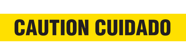 CAUTION CUIDADO Barricade Tape | Value (1.5 MIL) | INCOM BT5059 INCOM