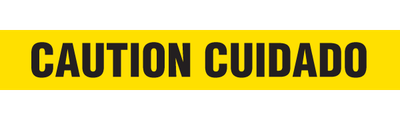 CAUTION CUIDADO Barricade Tape | Value (1.5 MIL) | INCOM BT5059 INCOM