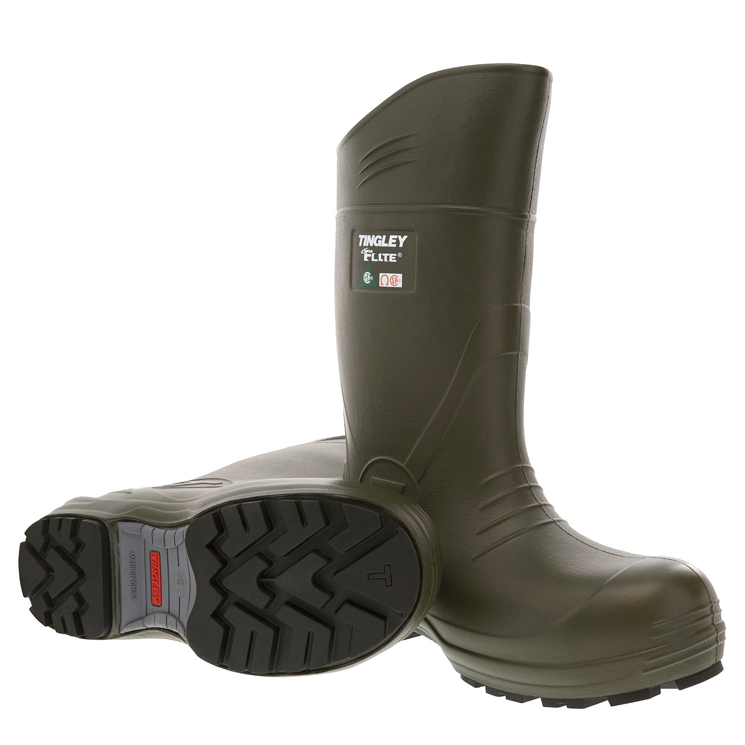 Flite CSA Green Patch Knee Boots | Tingley 27352 Tingley