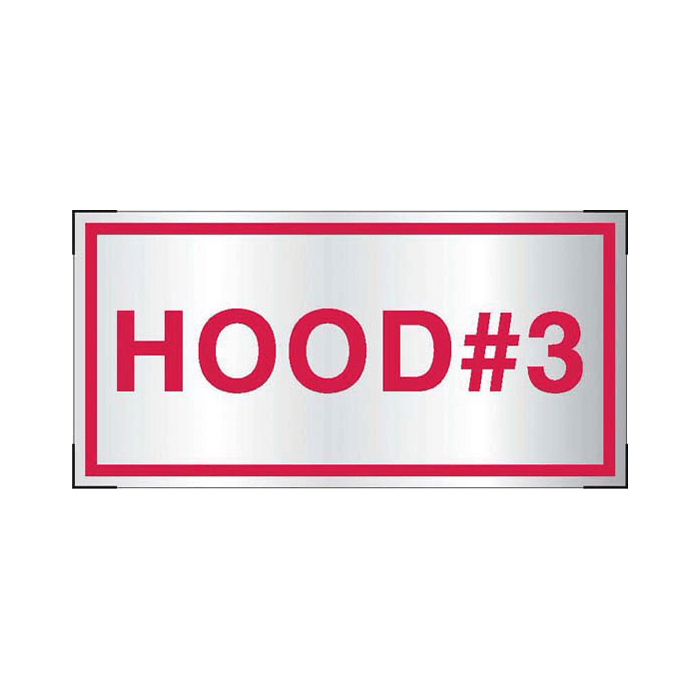 Aluminum, Adhesive-Backed - Hood #3