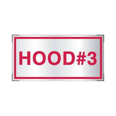 Aluminum, Adhesive-Backed - Hood #3