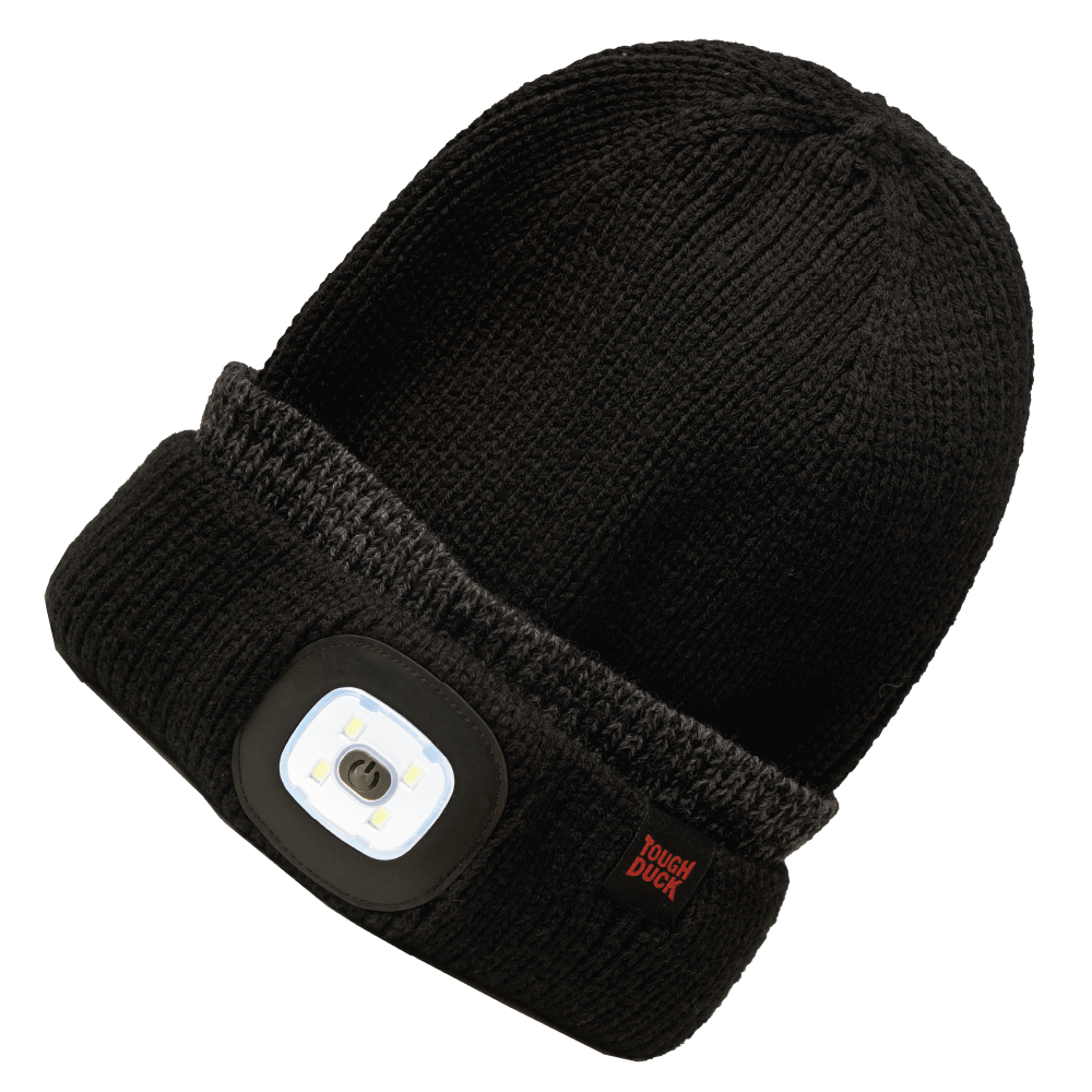 LED Light Beanie - Black - XL WA531-BLACK-XL Tough Duck/Work King