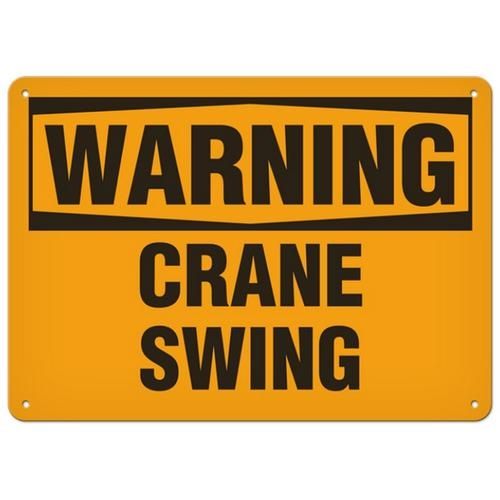 OSHA Safety Sign | Warning Crane Swing  | INCOM SS3053 INCOM