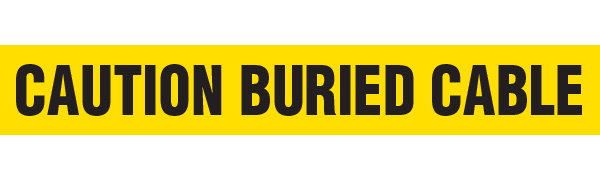 CAUTION BURIED CABLE Barricade Tape | Contractor (2.0 MIL) | INCOM BT1045 INCOM