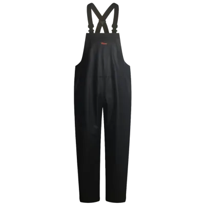 Bristol Bay PU Bib Pant with Suspenders - Black