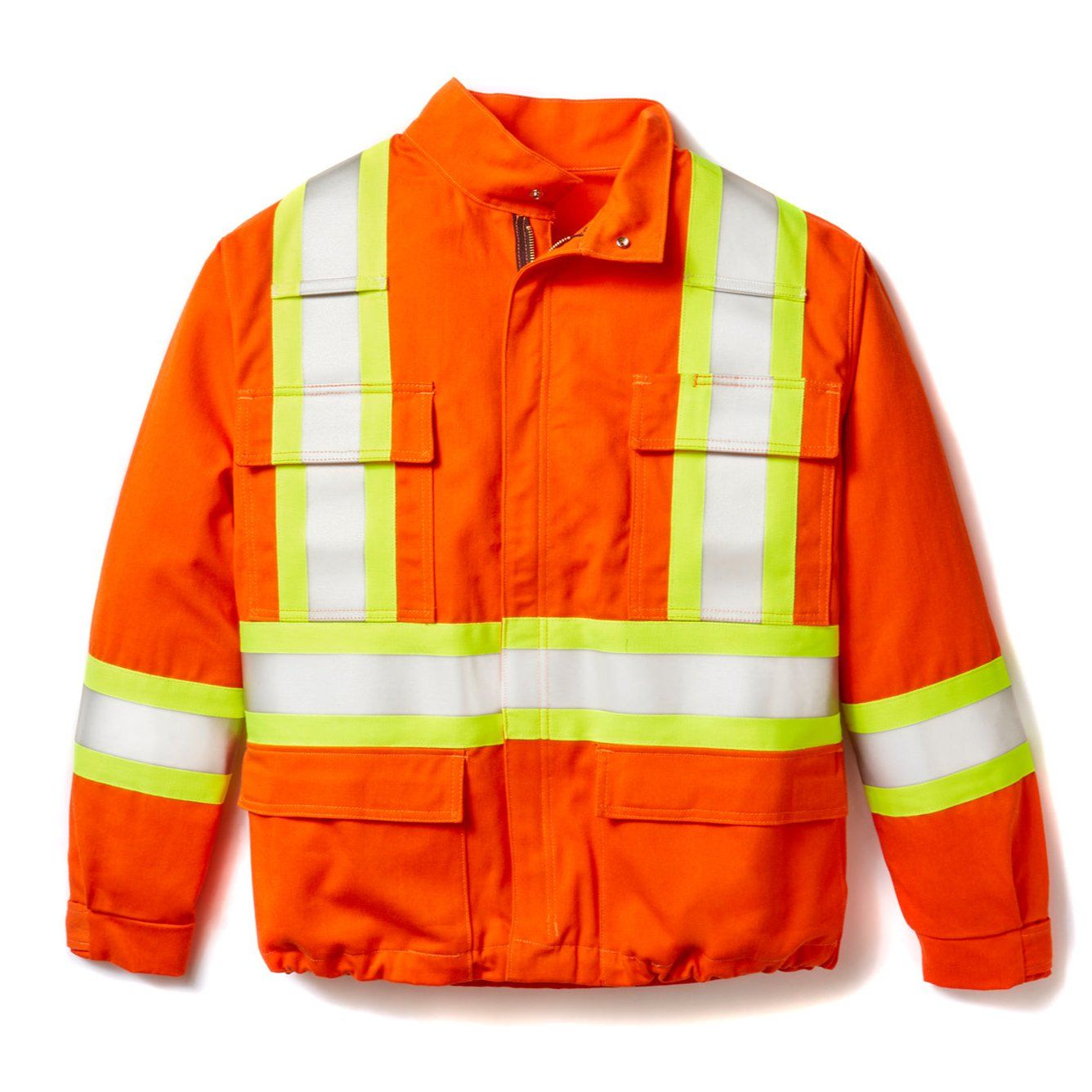 FR Hi Vis 88/12 Orange Unlined Bomber with 4" CSA Trim FR7005OH Rasco FR