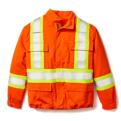FR Hi Vis 88/12 Orange Unlined Bomber with 4" CSA Trim FR7005OH Rasco FR