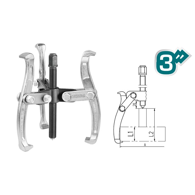 Three Jaws Puller (Heavy Duty)