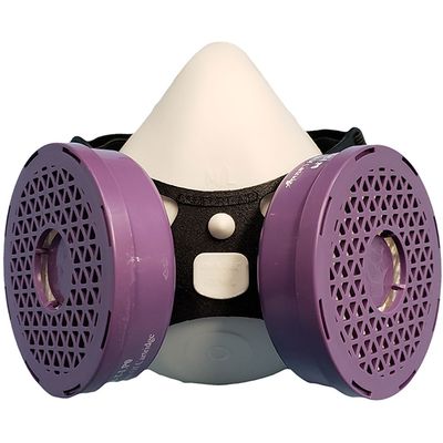 Comfort-Air 400NxMD White Half Mask Complete P100 Cartridges without Exhalation Valve - Elastomeric…