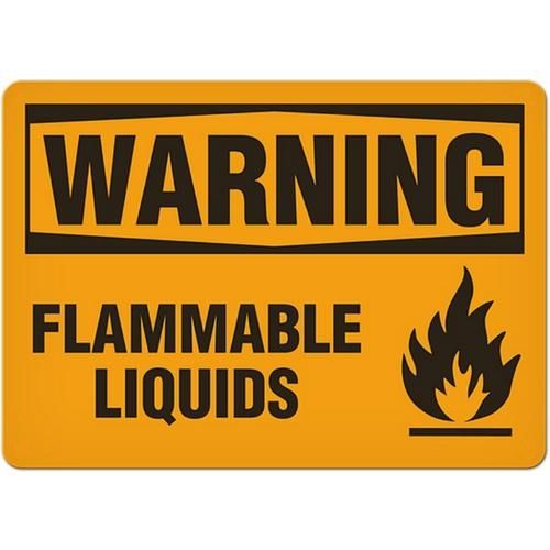 OSHA Safety Sign | Warning Flamm Liq  | INCOM SS3026V, SS3026A, SS3026P, SC3026V, SC3026A, SC3026P,…