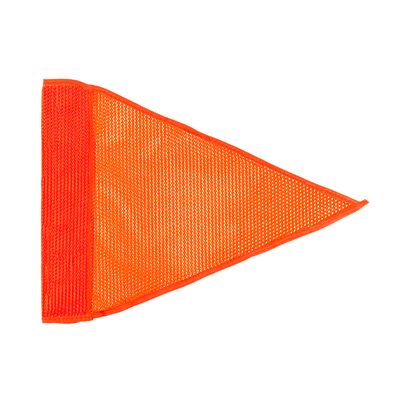 Heavy Duty Orange Mesh Pennant Safety Flag - 12"x9"
