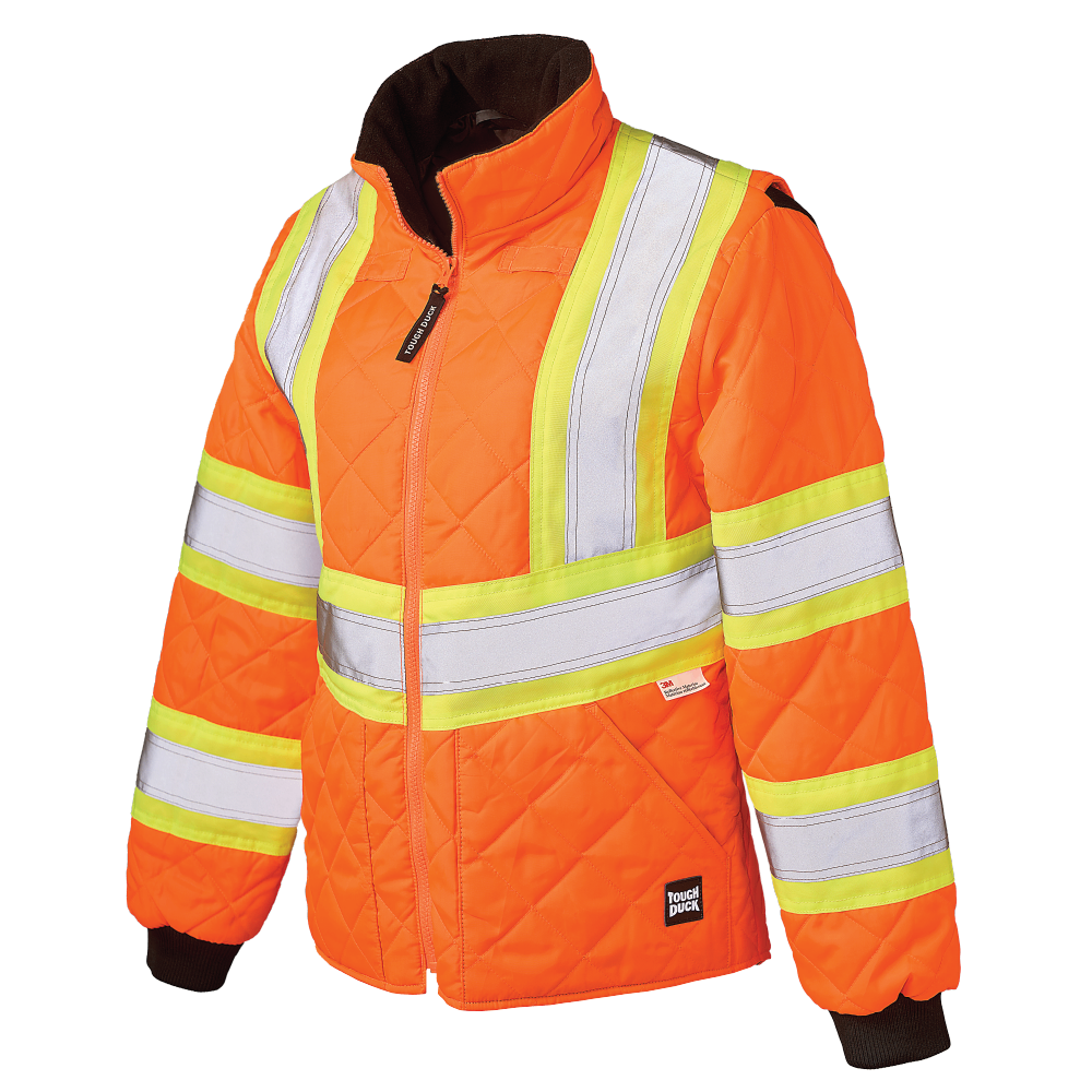 Women's Quilted Safety Freezer Jacket SJ47 Tough Duck/Work King