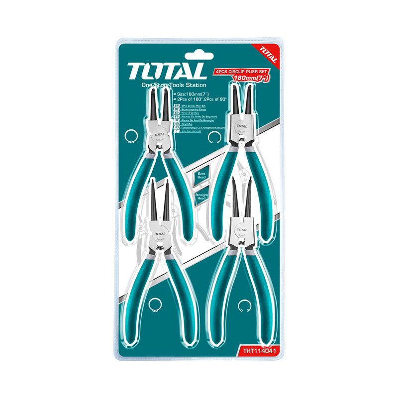 4Pcs Circlip Pliers Set - 7"