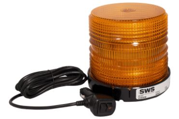 Amber Medium Profile Select LED Beacon Magnetic Mount - Lens: Amber 23426 SWS