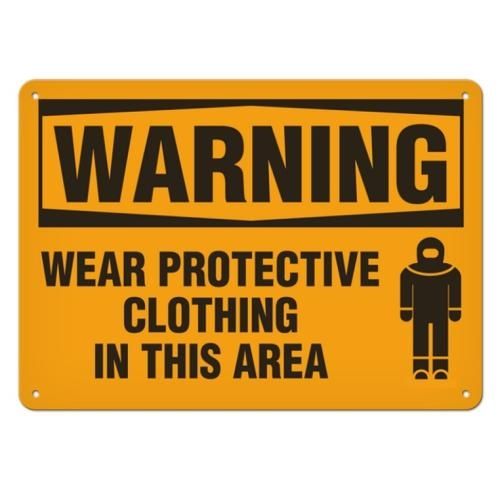 OSHA Safety Sign | Warning Protect Clot | INCOM SS3014V, SS3014A, SS3014P, SC3014V, SC3014A, SC3014…