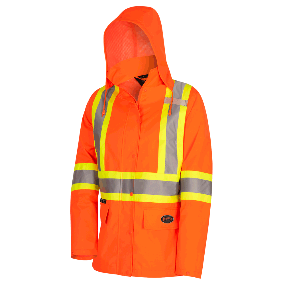 Women's Hi-Vis Waterproof 300D PU Jacket | Pioneer 5626W/5628W Pioneer