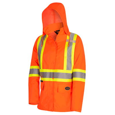 Women's Hi-Vis Waterproof 300D PU Jacket | Pioneer 5626W/5628W Pioneer