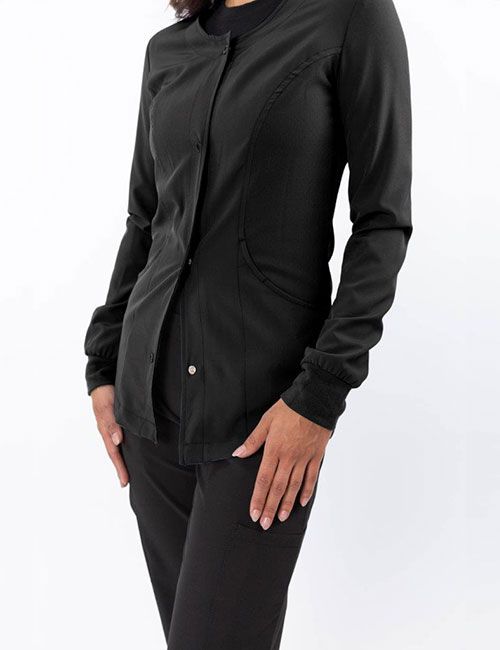 Premium Zinnia Warm Up Jacket with Snap Buttons Z-445 Green Town