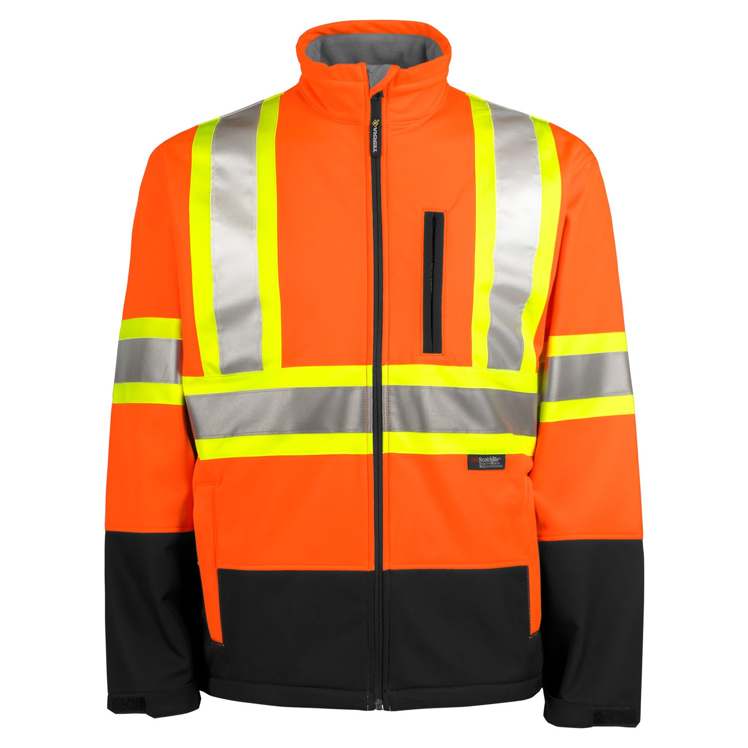 Terra Hi-Vis Softshell Jacket - YKK Zip 116516 Groupe BBH