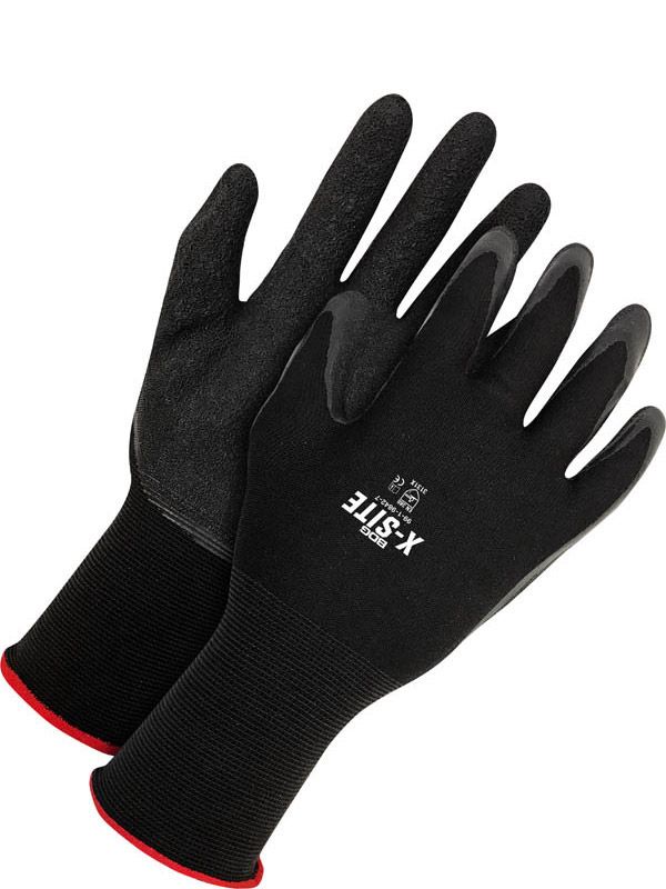 15G Nylon Liner Crinkle Latex Palm Dipped | Pack of 12