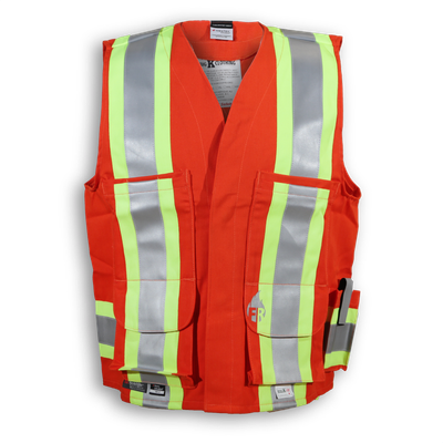 Big K Indura Ultrasoft Supervisor Safety Vest BK222FRI Big K Clothing
