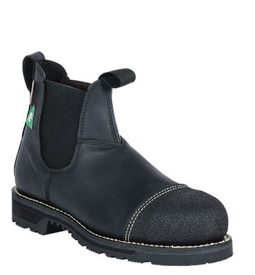 Men?s Canada West? Lace Work Boots - 6" Black Loggertan ST/PRI/ESR with Lava Sole