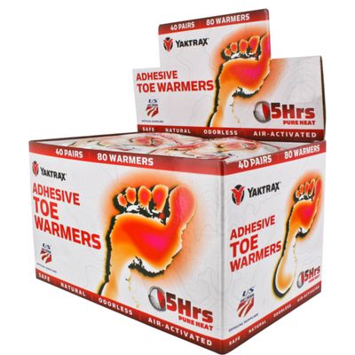 Adhesive Toe Warmers - Box of 40 | Yak TT240-U   Safety Supplies Canada