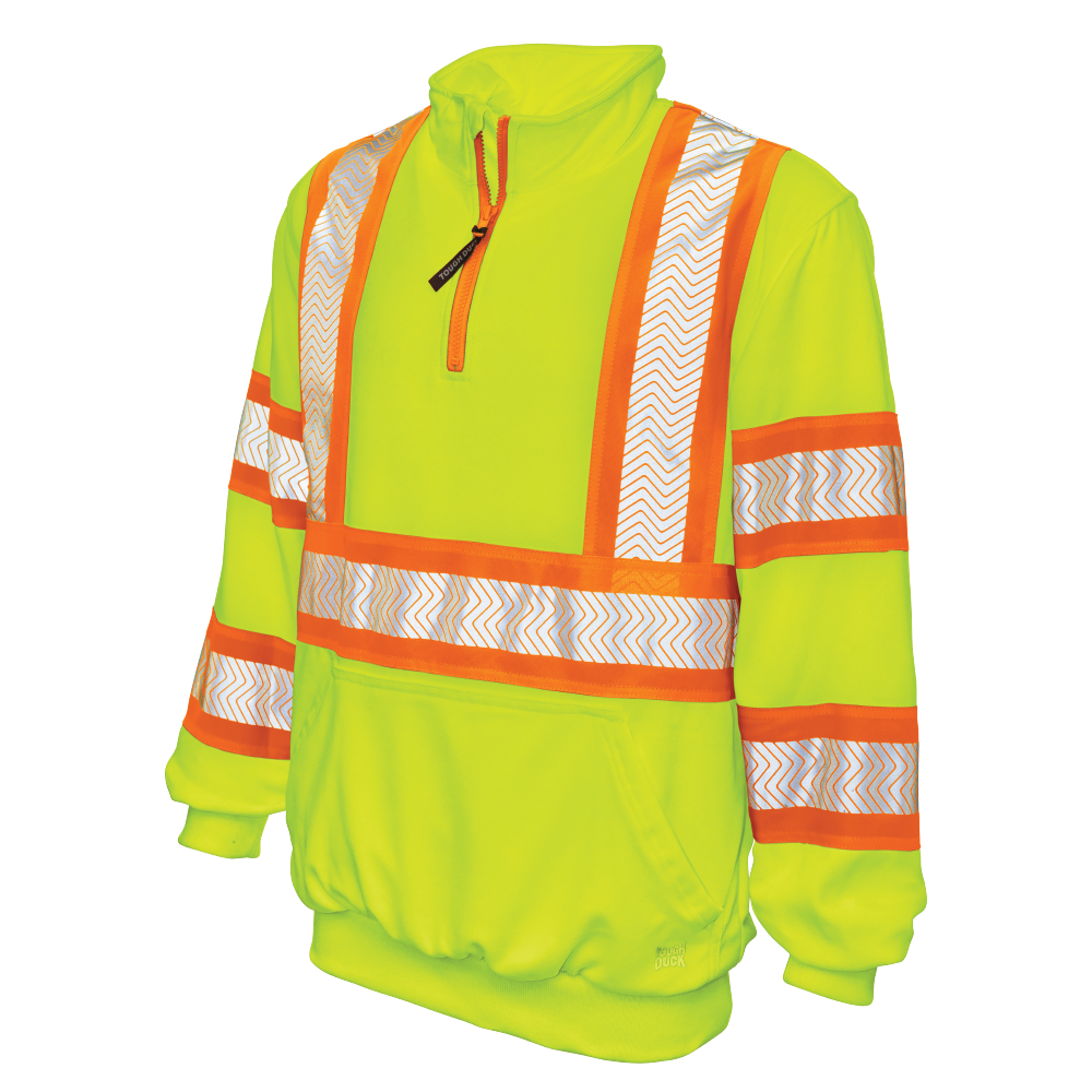 Fleece Zip Safety Pullover SJ19 Tough Duck/Work King