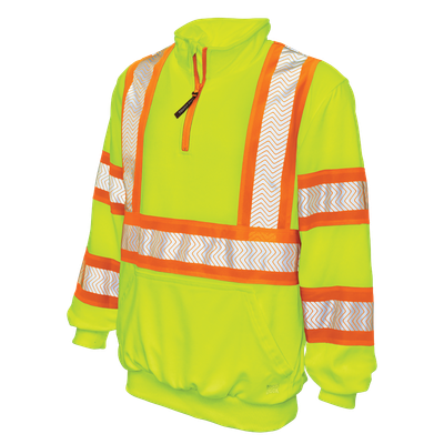 Fleece Zip Safety Pullover SJ19 Tough Duck/Work King